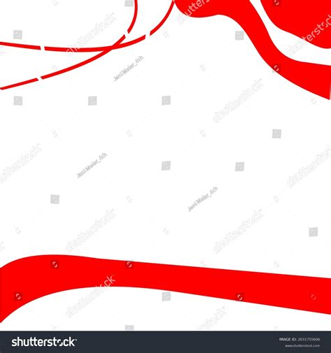 Red White Flag Vector Illustration Template Stock Vector (Royalty Free ...