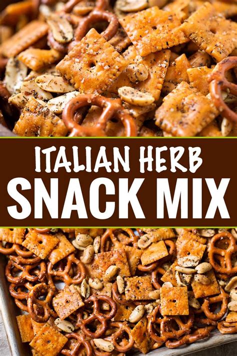 Baked to buttery perfection, this Italian herb snack mix is the perfect ...