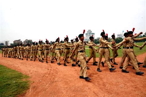 NCC cadets participate during the parade rehearsals