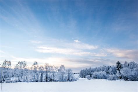 "Winter Landscape In Sweden" by Stocksy Contributor "Andreas Gradin ...