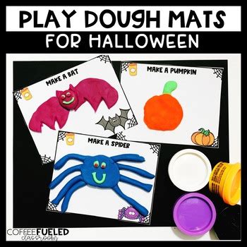 Halloween Playdough Mats by Coffee Fueled Classroom | TpT