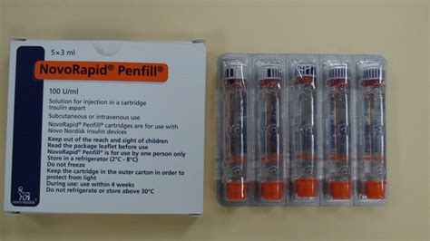 Novorapid Penfill, Liquid, Packaging Size: 5 X 3 Ml, Rs 100/piece | ID ...