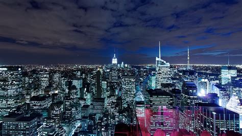 Manhattan at Night Wallpapers - 4k, HD Manhattan at Night Backgrounds ...