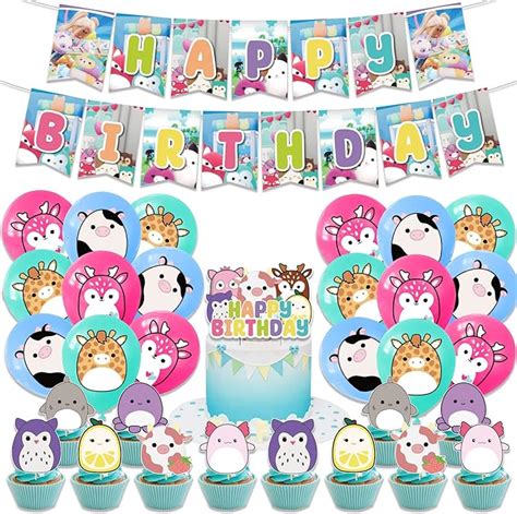 Squishmallow Theme Birhthday Party Supplies Stuff Favors for Girls ...