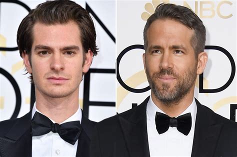 Andrew Garfield, Ryan Reynolds kiss at Golden Globes | Page Six