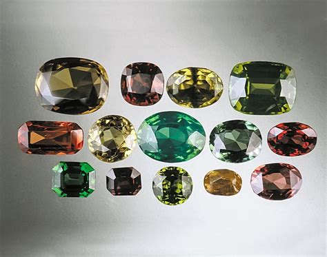 Natural Zircon Colors. These untreated, natural-color zircons are from ...