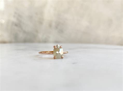 Rose Cut Diamond Ring - Etsy