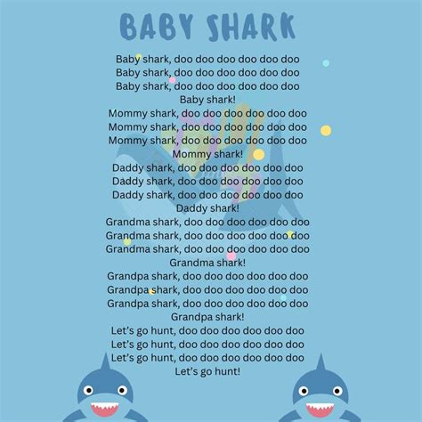 Baby Shark Printable Lyrics, Origins, and Video