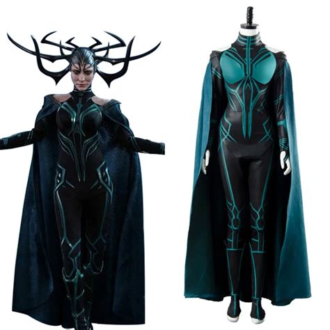 Hot Adult Women Hela Cosplay Costume Thor Ragnarok Hela Costume Long ...