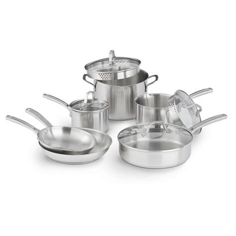 Calphalon Classic Stainless Steel 10 Piece Cookware Set | eBay