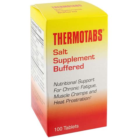 Thermotabs Buffered Salt Supplement Tablets - 100 Count