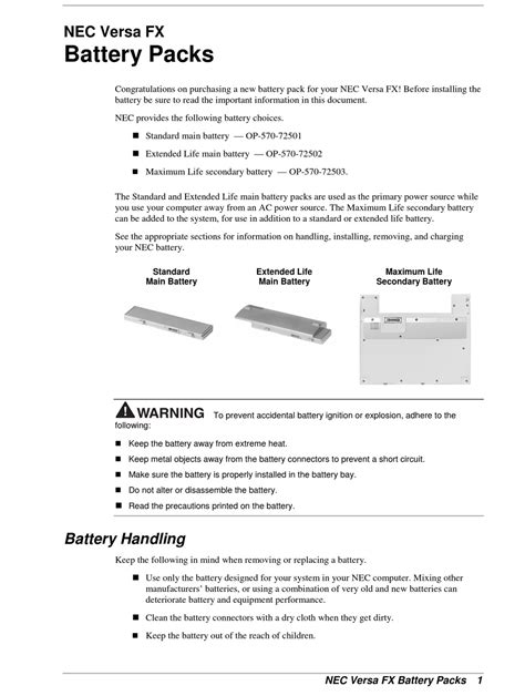 NEC VERSA FX INSTALLATION MANUAL Pdf Download | ManualsLib