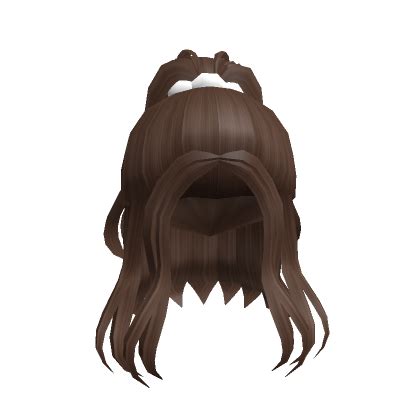 Aesthetic half up hair in brown - Roblox | Half up hair, Black hair ...