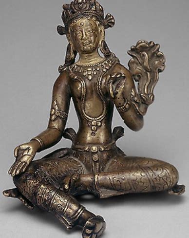 Global Nepali Museum - Goddess Green Tara Seated with Hand in Gesture ...