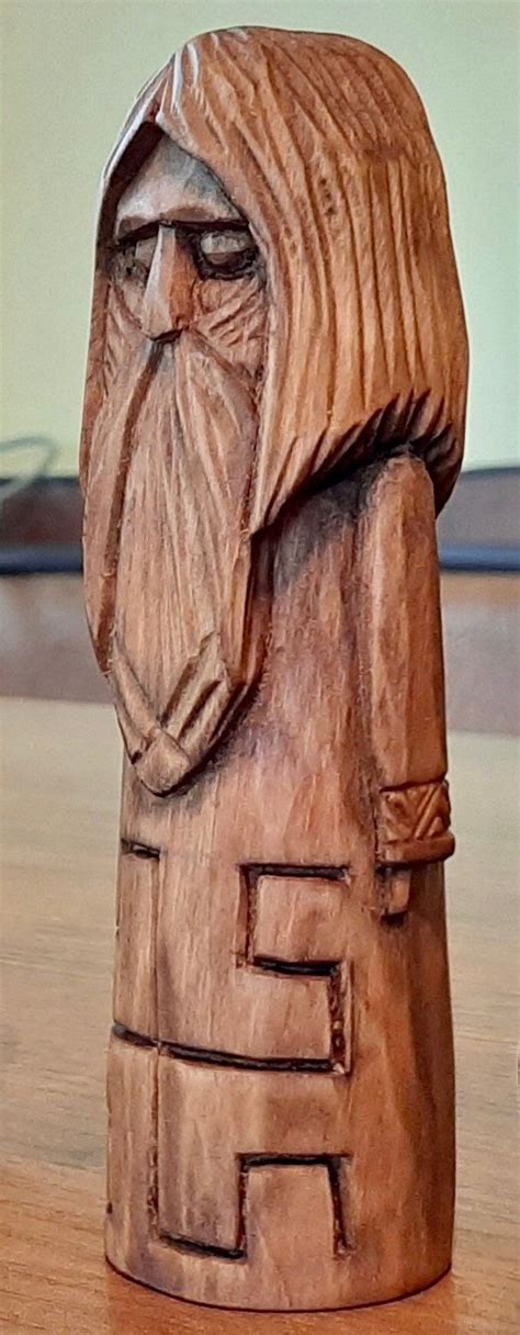 SVYATOGOR Slavic God Hand carved Slavic God figurine God wooden statue ...