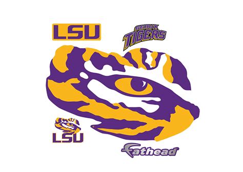 LSU - Eye of the Tiger Logo Wall Decal | Shop Fathead® for LSU Tigers Decor