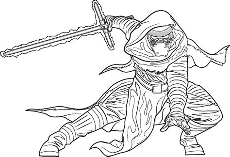 Kylo Ren Coloring Pages Coloring Pages