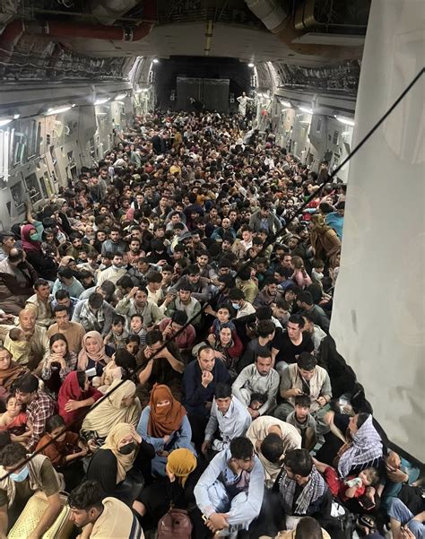 Inside Reach 871, A US C-17 Packed With 640 Afghans Trying to Escape ...