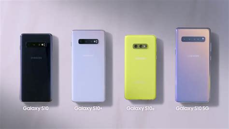 Samsung Galaxy S10 Official Colors - YouTube