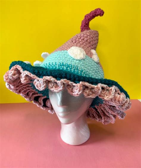 Tik Tok Hat Crochet Witch Hat Handmade Witch Hat Twisted - Etsy in 2022 ...