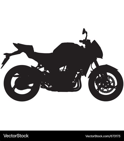 Motorbike silhouette Royalty Free Vector Image