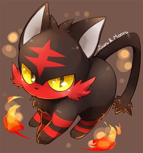 Pokémon Art Museum (Litten by Kyouka) | Pokemon | Pinterest | Sun ...