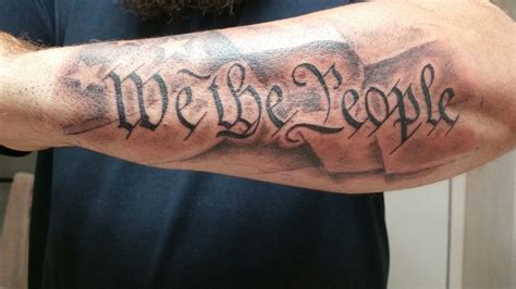 New addition to the patriotic arms "we the people" | Half sleeve ...