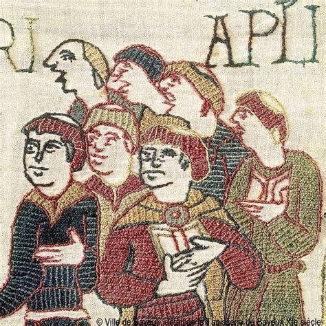 A group of tonsured monks in the Bayeux Tapestry Bayeaux Tapestry ...