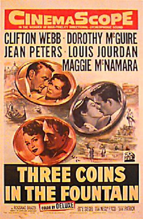 Three Coins in the Fountain Original 1954 U.S. One Sheet Movie Poster ...