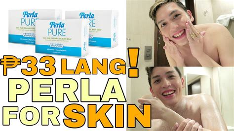 PERLA PURE SOAP FOR SKIN REVIEW | 33 PESOS LANG! HYPOALLERGENIC AND FOR ...