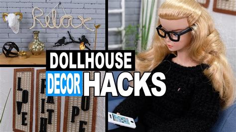 Barbie Dollhouse Miniature Decor Hacks Mini Dupes | Barbie accessories ...