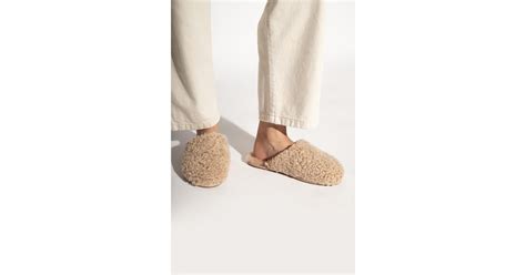 UGG 'maxi Curly Slide' Slippers in Natural | Lyst