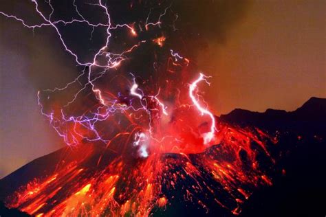 Lightning Storm Volcano