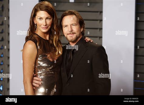 Jill McCormick and Eddie Vedder attending the 2018 Vanity Fair Oscar ...