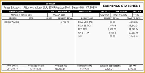 Free Printable Check Stub Generator