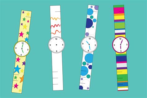 Printable Paper Watch Template for Kids - YES! we made this