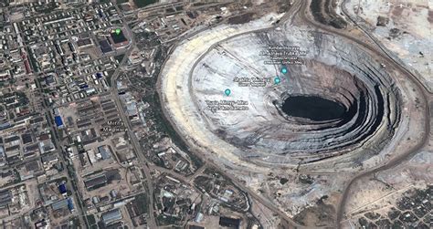 The Mirny Diamond Mine, The Largest Open Pit Diamond Mine On Earth