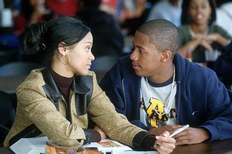 Zoe Saldana and Nick Cannon in 20th Century Fox's Drumline - 2002 ...