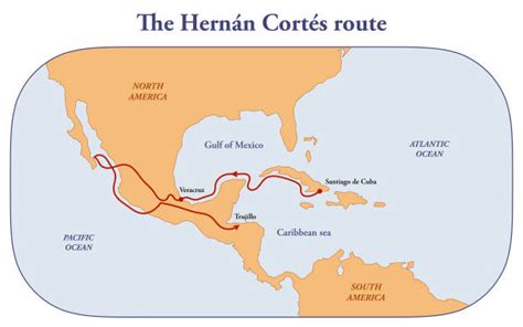 Hernan Cortes Map Of Exploration