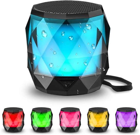 LFS Portable Bluetooth Speaker with Lights, Night Light LED Wireless ...