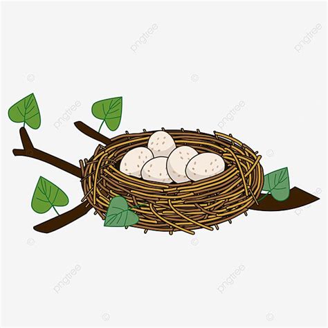 Birds Nest Clipart Transparent Background, Bird Nest On Branch Clipart ...