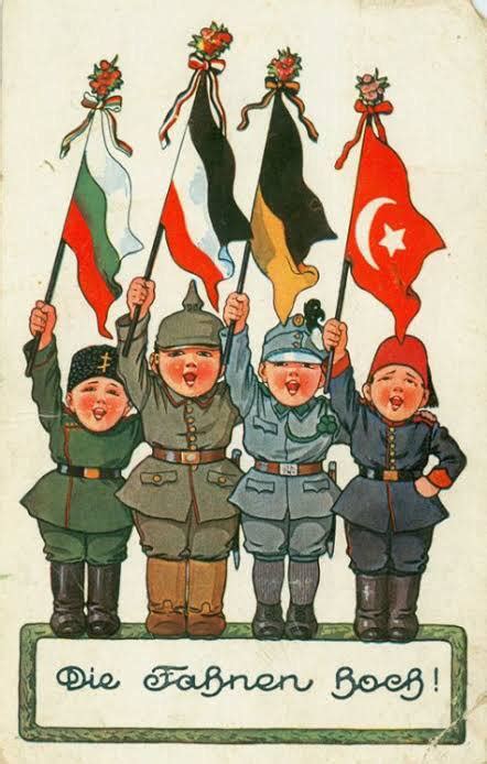 "Flags on High!" (WW1, Central Powers) : r/PropagandaPosters