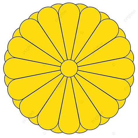 Imperial Seal Of Japan Art Yellow Emblem Photo Background And Picture ...