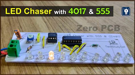 LED chaser lights with 555 timer - Electronics Projects 2021