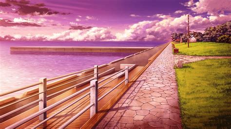 Pink Anime Landscape Wallpapers - Wallpaper Cave