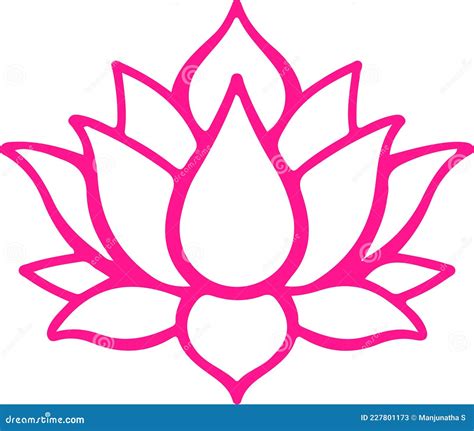 Lotus Flower Outline Drawing