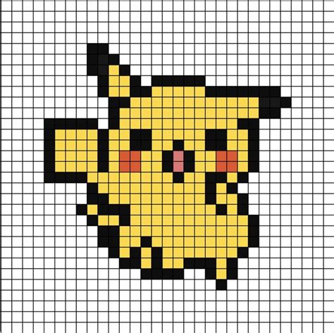 Pikachu (running) Pixel Art en 2022 | Dibujos en cuadricula, Pokemones ...