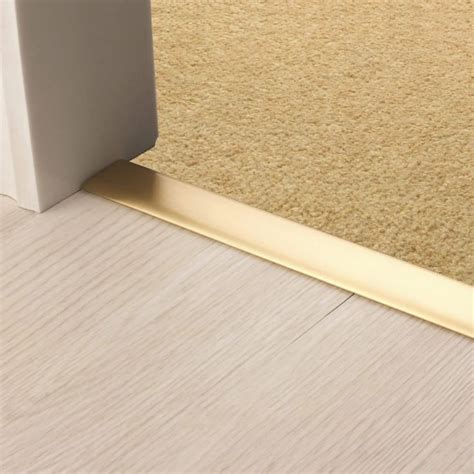 Satin Brass Door Threshold in 2023 | Door bar, Brass color, Door thresholds