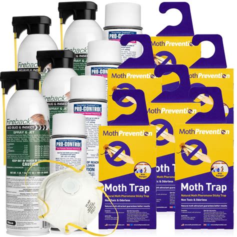 Clothes Moth Killer Kit - Extreme Power. Kill Moths, Larvae and Eggs