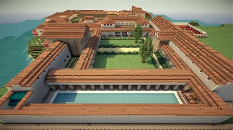 Roman Villa - Villa Syndexioi (World Save, Schematic) Minecraft Project